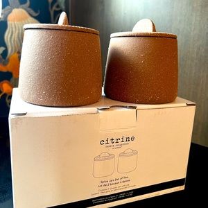 Citrine Canyon Collection Spice Jars (set of 2)